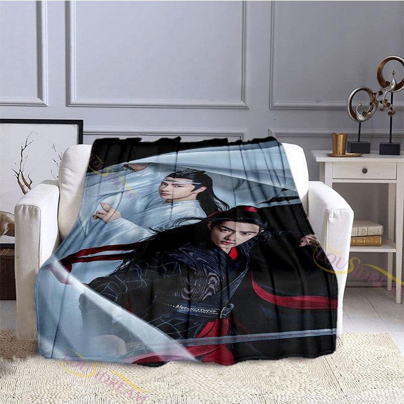 The Untamed Xiao Zhan Wang Yi Bo серия узорные фланелевые одеяла простыня для дивана покрывало Siesta покрывала для отдыха одеяло