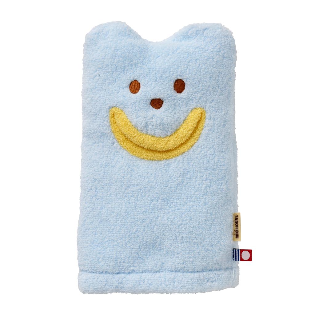 Набор пончо для ванны с ворсом в коробке Подарочный набор для младенцев Детское пончо для ванны Сделано в Японии Купальный хлопок Мальчики Девочки Младенцы Дети Детская одежда Подарок Синий [MIKI HOUSE]