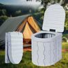 For Camping Only Portable Folding Toilet for Outdoor Camping - Car Travel Emergency Mobile Toilet Lightweight Collapsible Potty for Self-Driving Trips