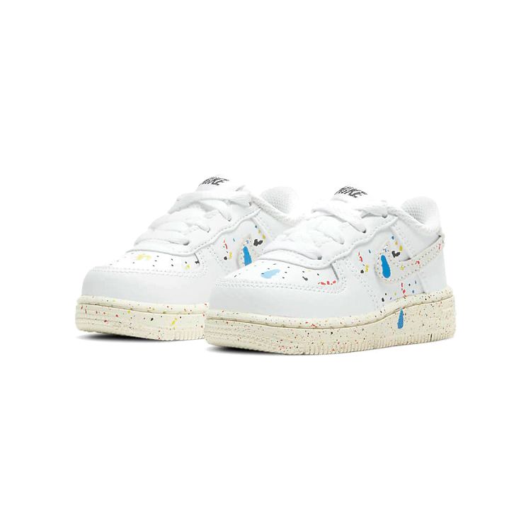 Nike Force 1 LV8 3 TD Paint Splatter — белые детские кроссовки Sail DJ2600-100