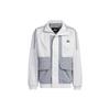 Adidas M Word Outdoor Casual Letter Print Color Block Loose Long Sleeve Jacket Unisex Jacket Gray IK7355