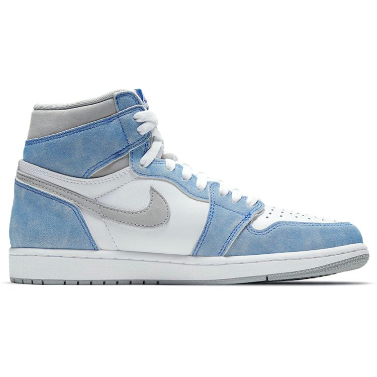 Кроссовки унисекс Air Jordan 1 Retro High OG Hyper Royal Синие Светло-Дымчато-Серые Белые 555088-402