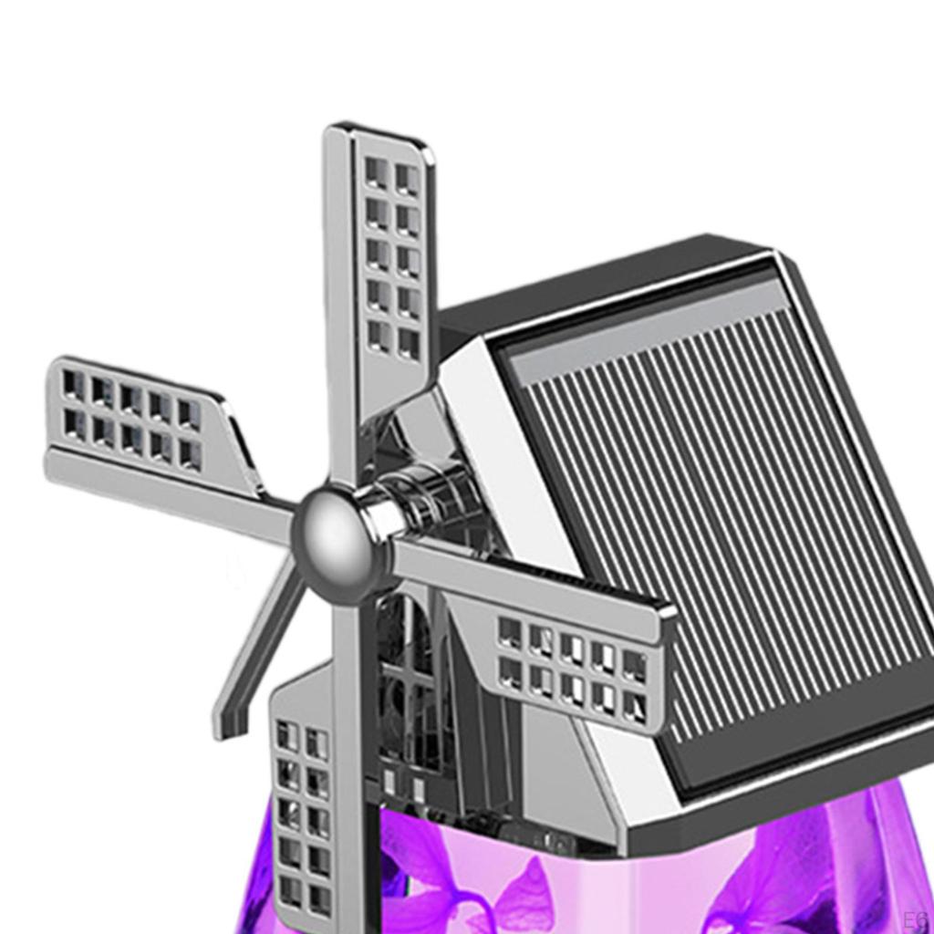 Автомобильный освежитель воздуха для дома с орнаментом ветряной мельницы, украшение приборной панели, гладкие поверхности, на солнечной энергии