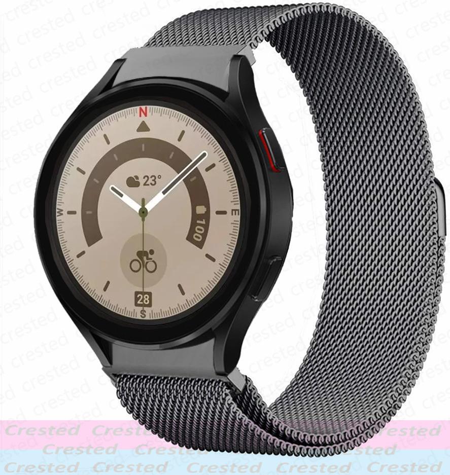 Ремешок 20 мм без зазоров для Samsung Galaxy Watch 7 5 pro/4 Classic 44мм 46 40мм 43мм 47мм Миланский петлевой браслет Ремешок Galaxy Watch 6