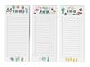 Pack of 3 Magnetic Fridge To-Do List Notepads- Magnetic Memo Pads For Refrigerator- (50 Sheets