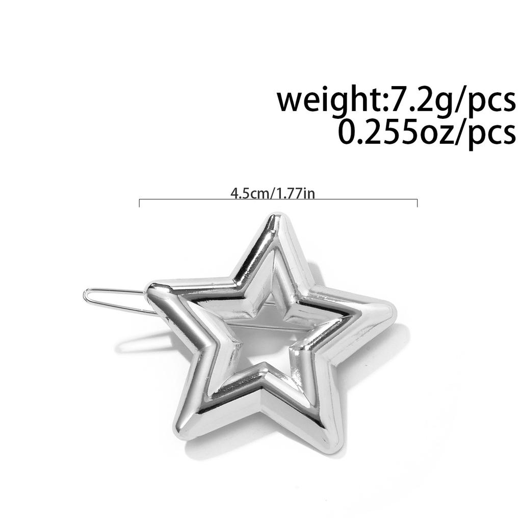 New Luxury Temperament Metal Geometric Irregular Round Hairpin Women's Casual Versatile Hairpin