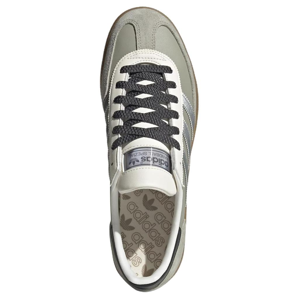 Adidas Originals Handball Spezial Leather Versatile Comfortable Durable Low-Top Sneakers Unisex Sneakers Gray JR4498