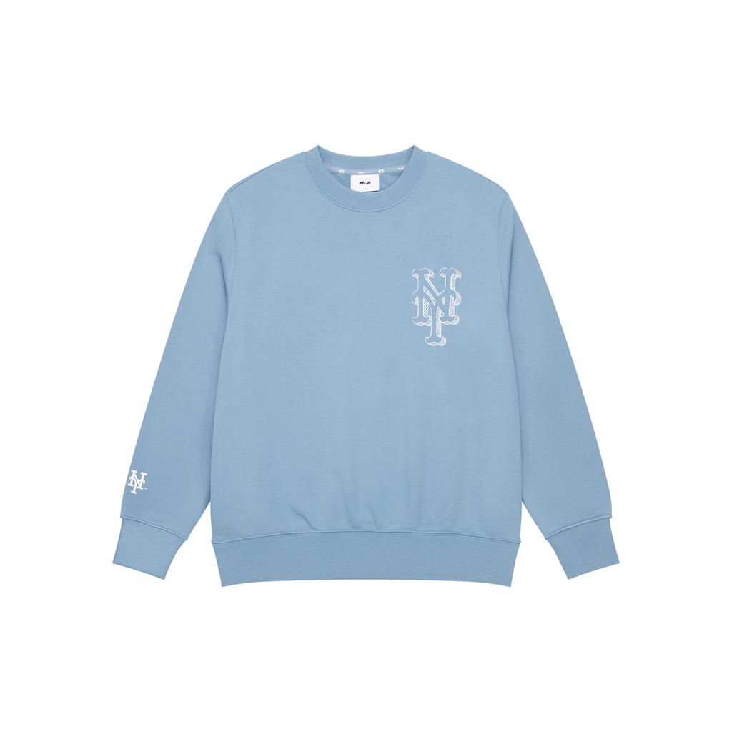 New MLB Sweatshirts Unisex Sky Blue 3AMTB0434-09BLP