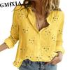 Женские модные повседневные весенне-осенние блузки и рубашки с длинными рукавами