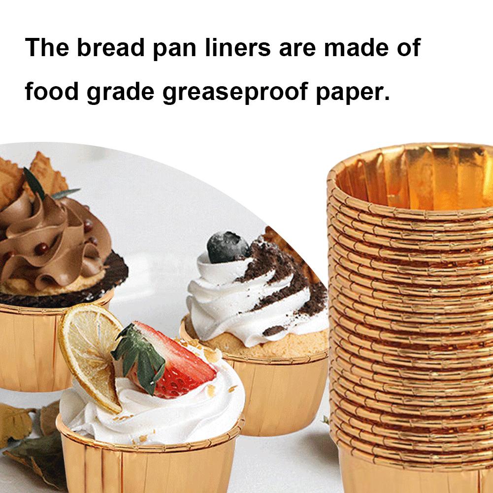 EY# 50 шт. формочки для кексов одноразовые переносные формочки с 50 шт. крышками для выпечки