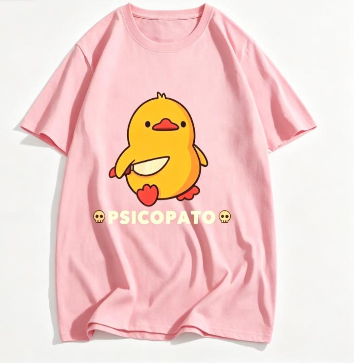 Summer Unisexs and WoUnisexs Top with Duck and Knife Pattern for An Interesting Clothing Design Tshirt Moisture Wicking Breathable