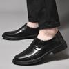 Мужская обувь 2025 лето новая мужская обувь в стиле джентльмена легкая роскошь водонепроницаемая на одной педали легкая с острым носком с увеличением роста повседневная кожаная обувь