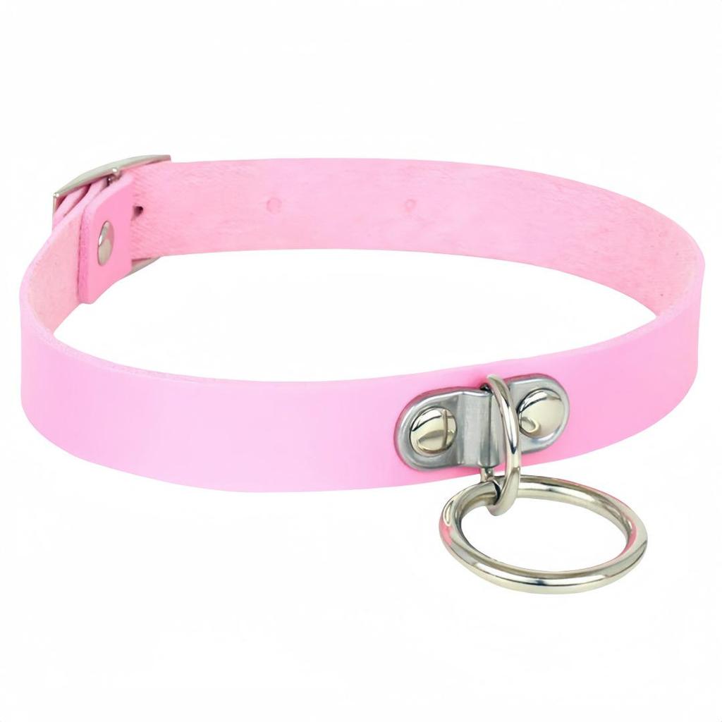 Браслет-колье из искусственной кожи в стиле панк-заклепок «Love Lock» в стиле Харадзюку — японская и корейская серия «Маленький дьявол»