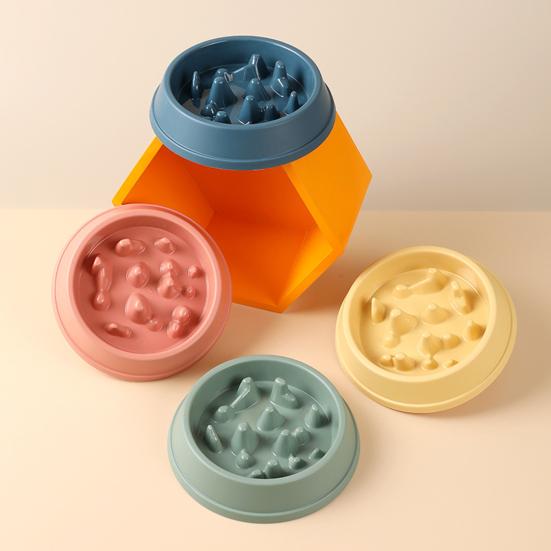 Миска для кормления собак Yousheng Pet Bowl с нескользящей поверхностью, большая вместимость, многоразовая, для медленного кормления, подходит для домашних собак.