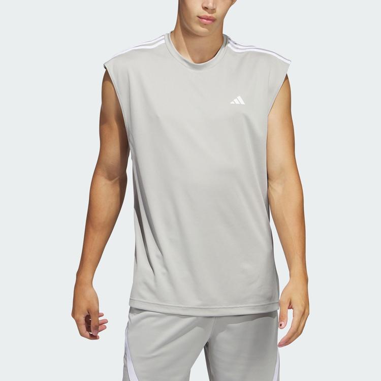 adidas Мужские топы без рукавов All-World Metallic-Grey IC2467