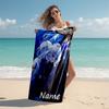 Personalized customized proof beach towel with Genshin Impact Furina pattern - soft, absorbent,quick-drying,perfect swimming,camping&bathing