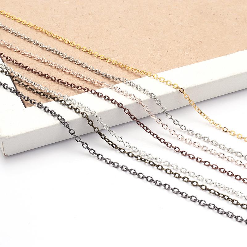 Электрогальванизированная цепочка с крестообразным дизайном и поворотным карабином-лобстером для аксессуаров для изготовления ювелирных изделий своими руками