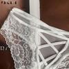 DKGEA Panties Sexy Low-Rise Briefs Lace Women Underwear Transparent Underpants