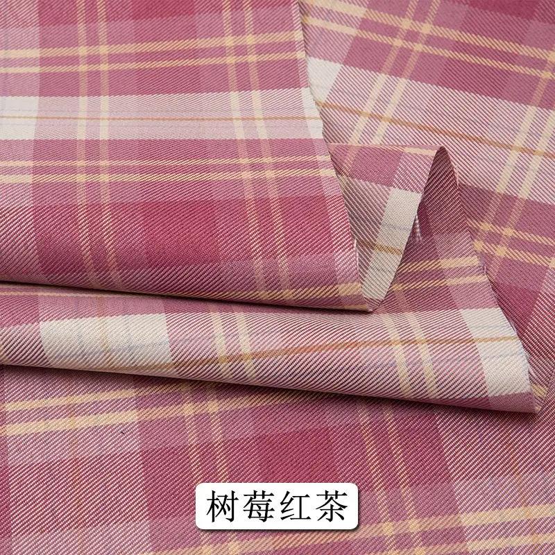 Летняя клетчатая ткань тонкая непрозрачная на метр для одежды для формы JK платьев аксессуаров для волос DIY швейная ткань текстиль сине-зеленый