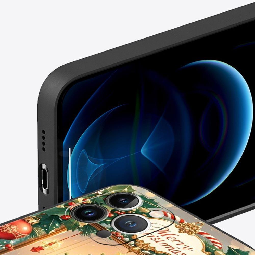 Чехол для телефона «С Рождеством» для iPhone 17 16 15 14 13 12 Pro Max 11 Pro Max 17 AIR Plus Ударопрочный Мягкий TPU Чехол Сумка Funda