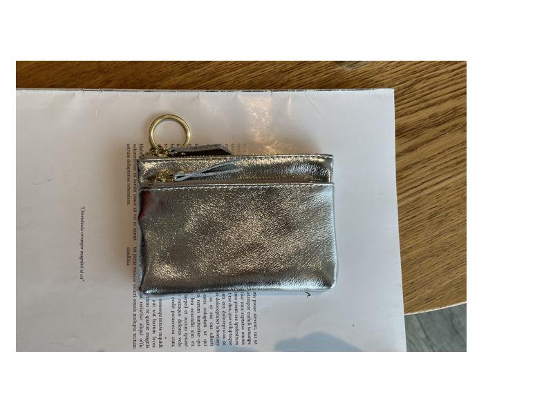 Multifunctional Mini Leather Wallet: Crackle Pattern Card & Key Holder