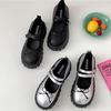 Модные универсальные черные ретро туфли на толстой подошве с мелким вырезом, одинарные туфли, женские, лето 2025, новые туфли Мэри Джейн на платформе