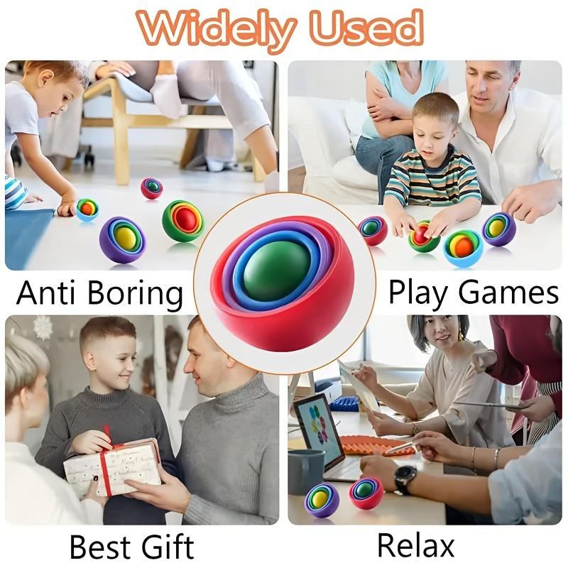 3D вращающаяся сфера, игрушка-антистресс, гироскоп, тактильные игрушки, спиннер для пальцев, гироскопы, игрушки для детей от 5 до 10 лет, игрушка для снятия стресса