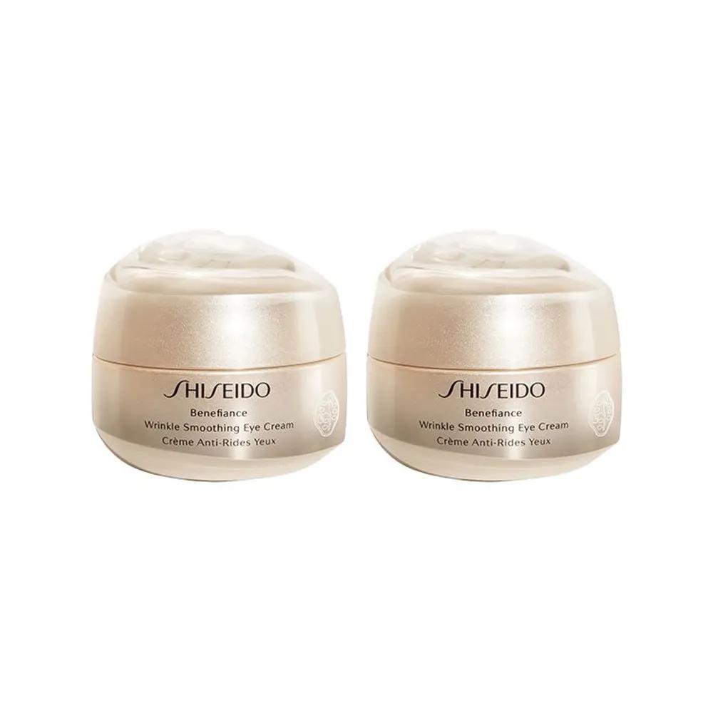 Shiseido Крем-дуэт для разглаживания морщин вокруг глаз Benefiance 15 мл x 2