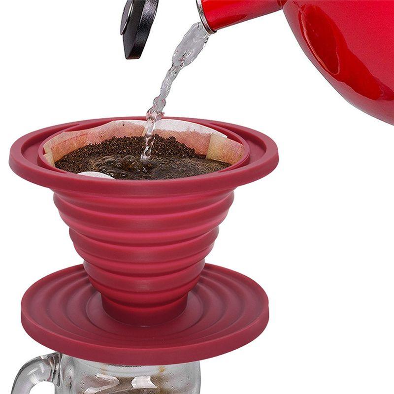 Good-Coffee Фильтр Складной Многоразовый Кофейный Фильтр-Конус Для Заваривания Кофе Вручную Идеально Подходит Для Походов Кемпинга Домашних Офисов