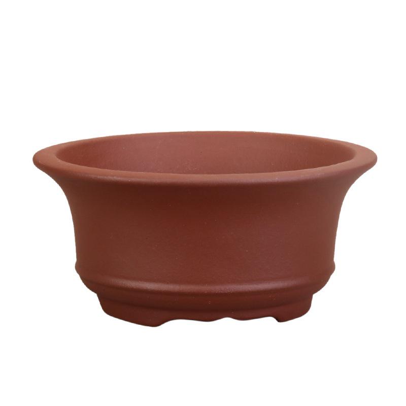 Zisha Ceramic Succulent Bonsai Pot - Acorus Calamus Flower Vase for Office Desk Decor