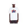 Uniqlo Мужская футболка с принтом персонажа King из коллаборации X Tekken SS24, с круглым вырезом, короткий рукав, белая 470743-00