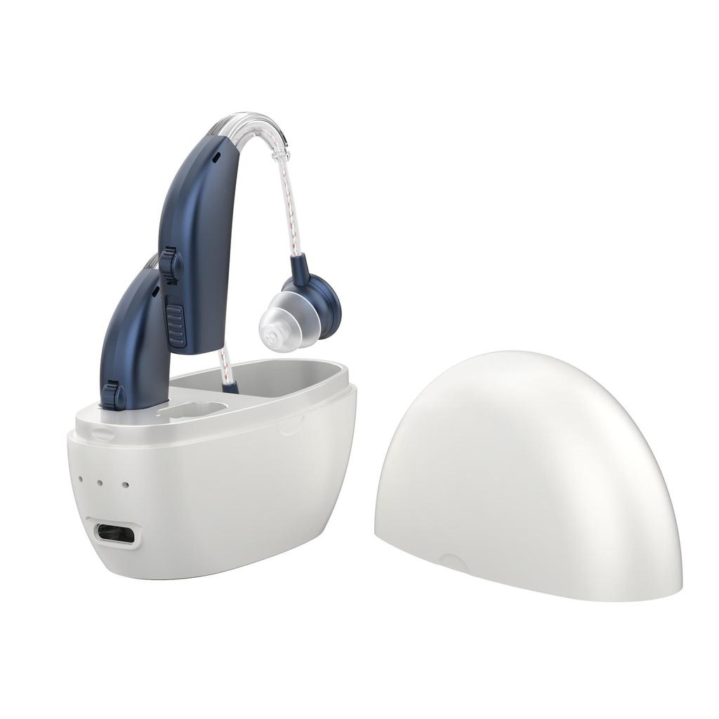 Noise-Canceling Hearing Aids with Sound Amplifier & Charging Case for the Elderly