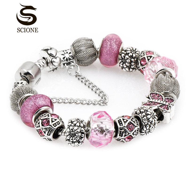 LUXY MOON Женский модный браслет из хрустального стекла с бисером и бриллиантами