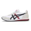 ONITSUKA TIGER Спортивная обувь Dualio из ткани в стиле ретро, амортизирующая, нескользящая, прочная, низкая, повседневная, унисекс, кроссовки, бело-красная D6K3N-100