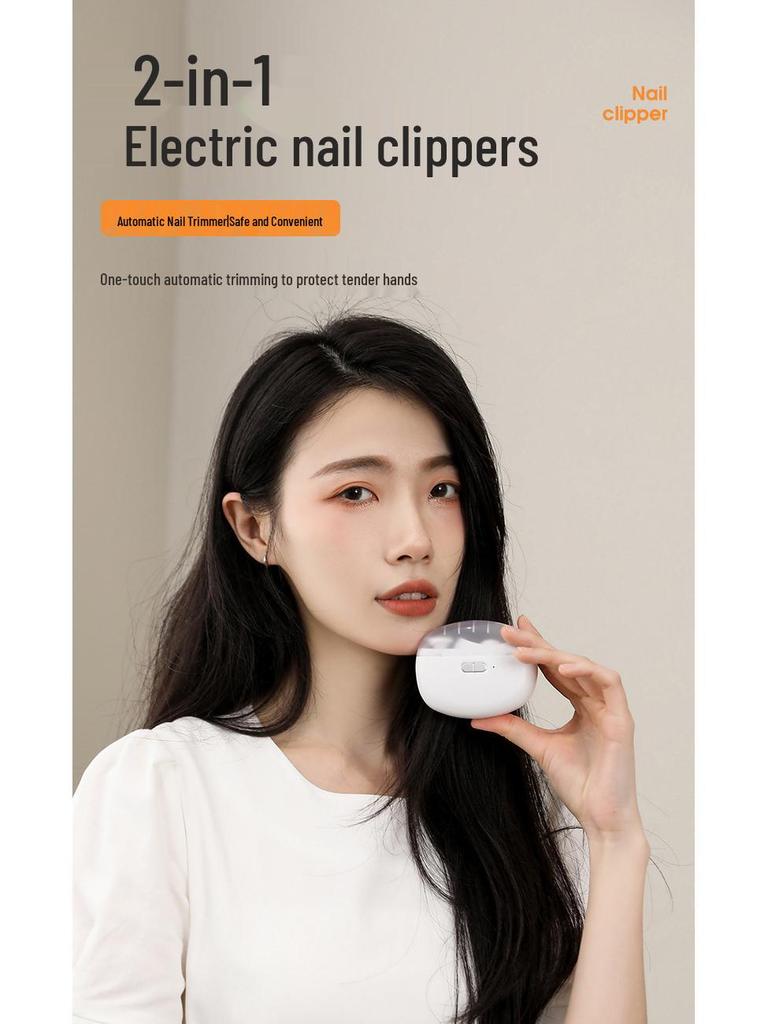 Electric Nail Clipper & Polisher for Kids and Adults - Anti-Pinch, Multi-Function