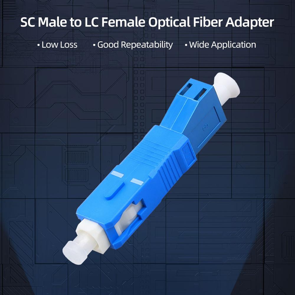 Visual Fault Locator Adapter Optic Connector SC Male to LC Female Optical Adapter Stable Performance Low Loss