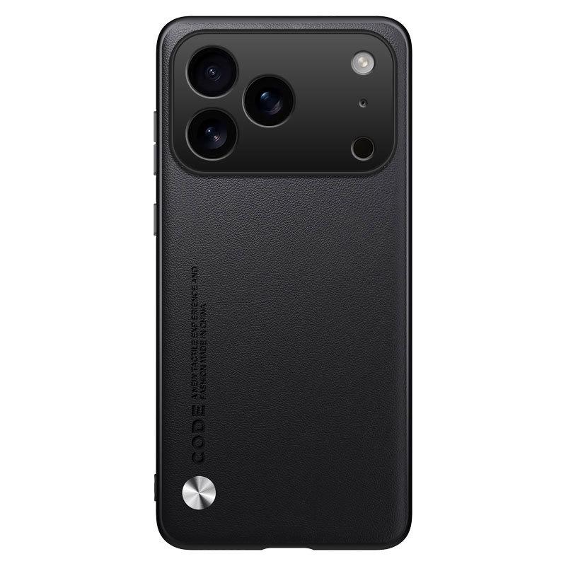 Применимо к чехлу для мобильного телефона iPhone17ProMax 16Pro из гладкой кожи 15 со стикером из кожи матовой 14 противоударный 13 защитный чехол