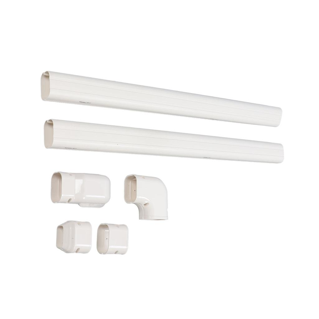 Комплект ПВХ труб 410 J Декоративная печатная крышка для труб для мини-сплит и центральных кондиционеров