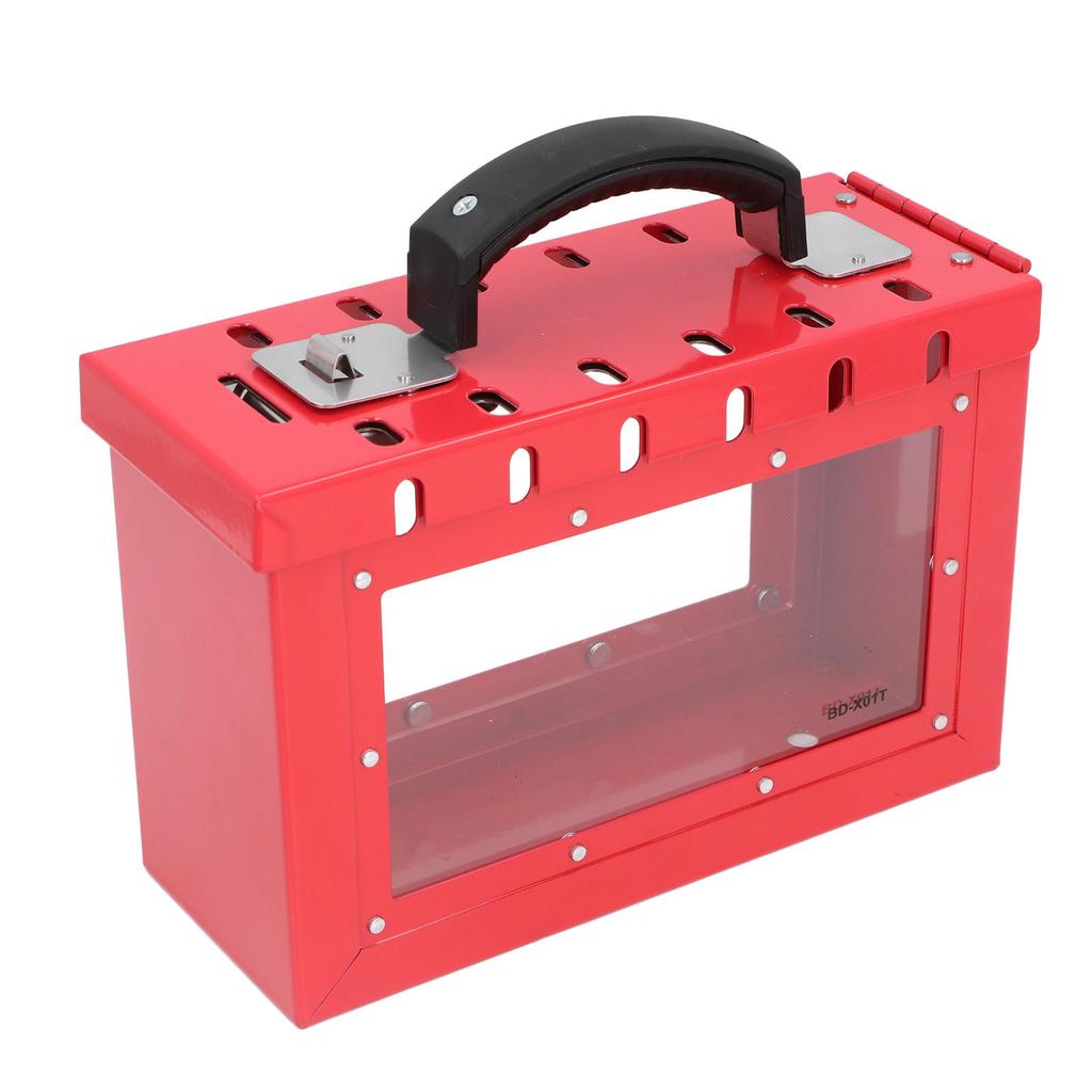 Блокировка Tagout Group Lock Box Портативный 12-замковый защитный замок Прозрачная акриловая стальная пластина
