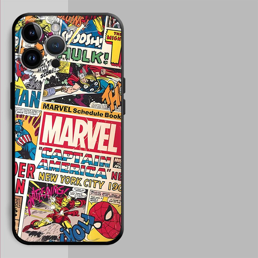 Marvel Человек-паук Железный Человек Чехол для телефона Чехол для телефона для Apple iPhone 12 Air 15 Pro 7 8 11 16 13 XR XS MAX 14 17 Pro Max