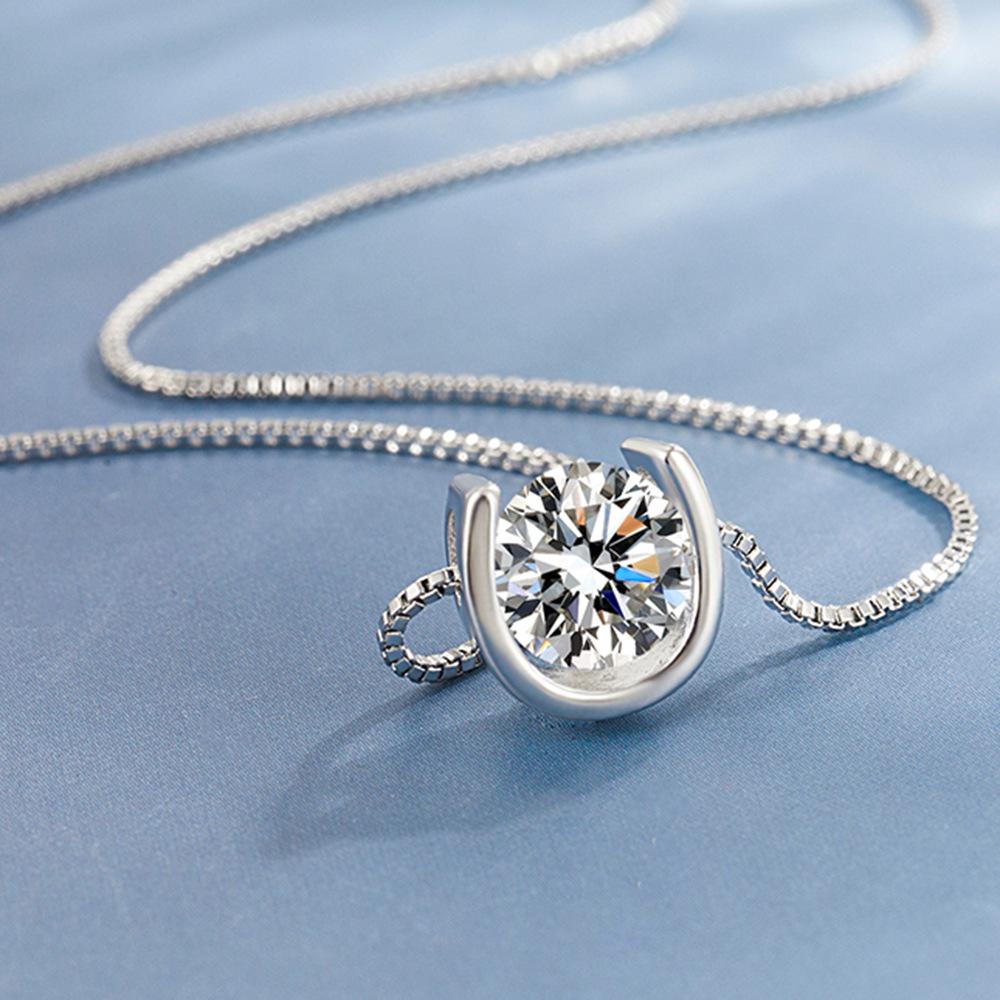 Модное ожерелье в форме подковы, дизайн, чувство, легкое чувство, роскошь, с кулоном в форме подковы, простое