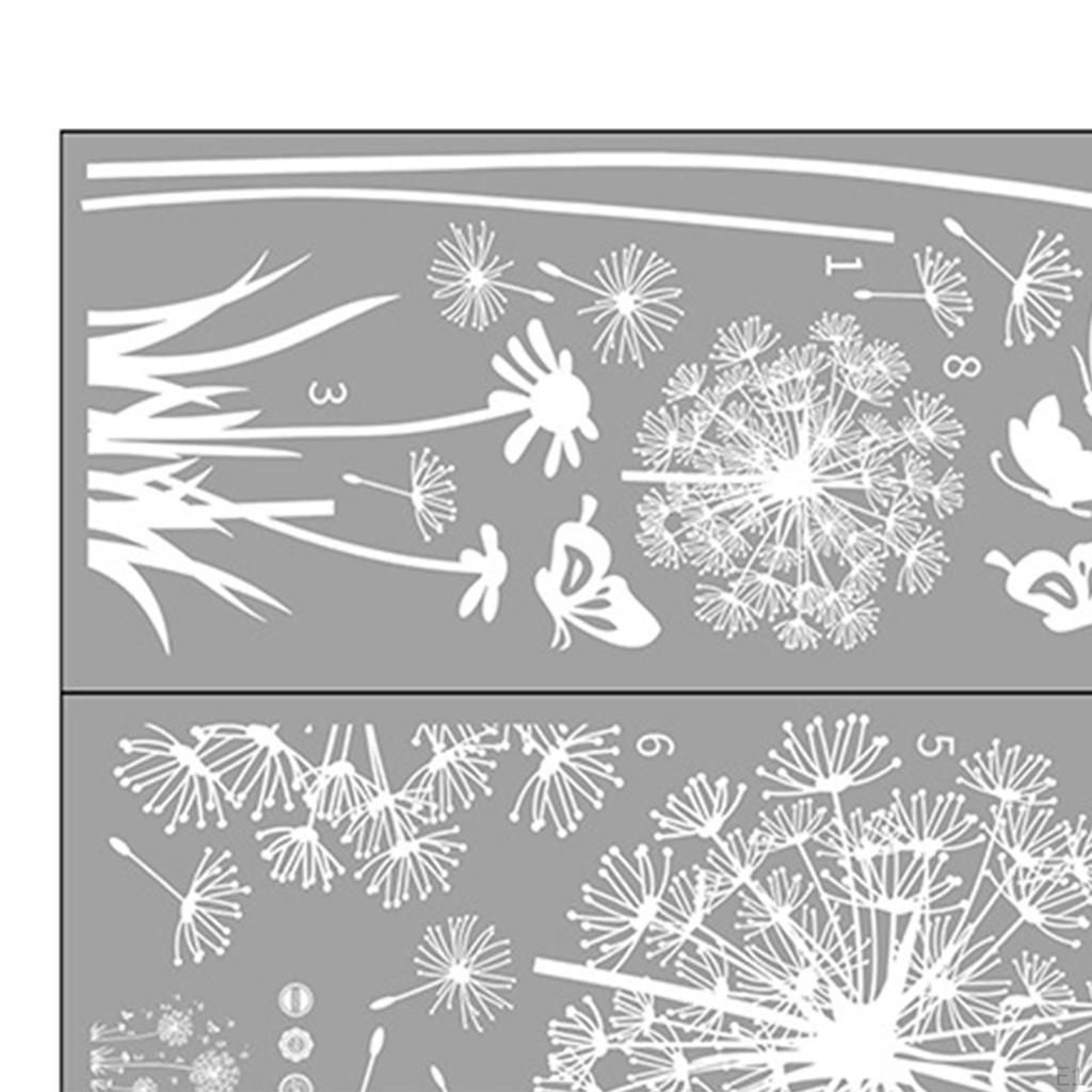 DIY Белый Одуванчик Наклейки На Стены Съемные Декоративные Водонепроницаемые Кожуры и Паста для Жизни