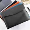Large Capacity File Organiser Documents Pouches Magnetic Snap Closure Water Resistant Leather Document Folder For Office