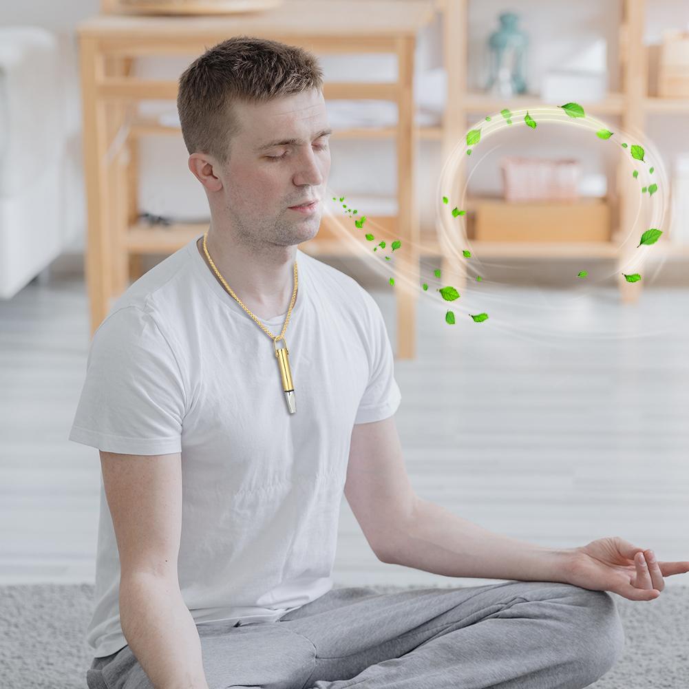Breathing Resistance Whistle Necklace Stress Relief Necklaces Jewelry Accessories For Women Men Gift