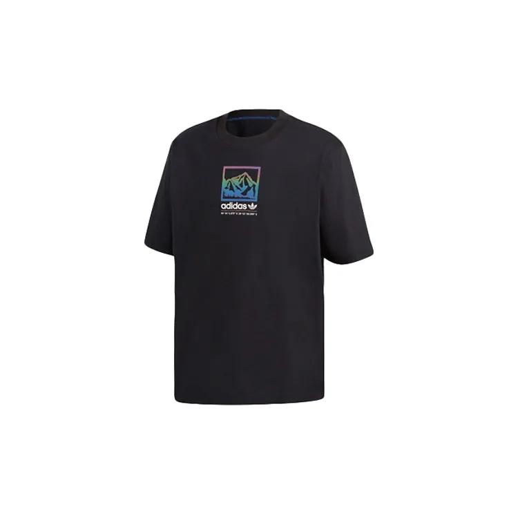 Adidas Originals ADIPLORE PREMIUM T Shirts Men's Black Crew Neck Moderate Straight Fit (Unisex) T-Shirts GP1115