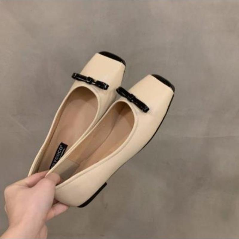 Новые роскошные женские балетки, модные, неглубокие, без застежек, элегантные, на мягкой подошве, на плоской подошве, женские туфли Мэри Джейн с бантом, Zapatos Mujer