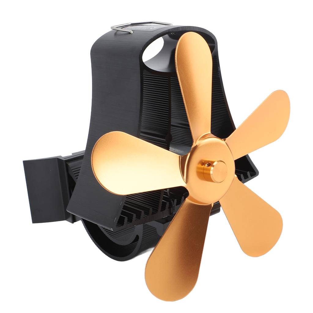 Магнитный настенный вентилятор для камина, бесшумный, 5-лопастной, вентилятор для дровяной печи, дровяной