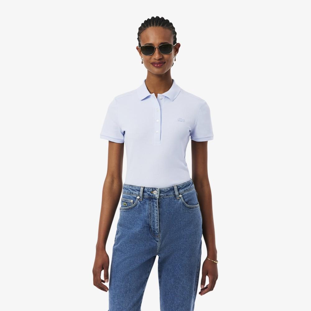 Lacoste Женская облегающая мини-футболка-поло из пике PF5462-56GJ2G