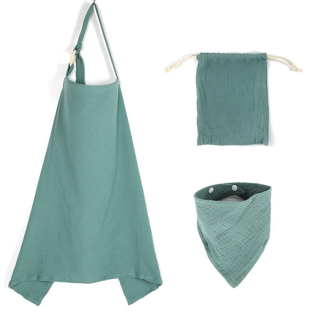 3Pcs Breathable Nursing Cover Set Adjustable Baby Feeding Clothes Breastfeeding Shawl  Scarf