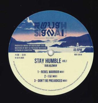 12-дюймовая пластинка DUB KAZMAN Rebel Warrior Mix 1 I I Mix 1 D RSR12014 Rough Signal JP 2025 Япония Регги Ска Даб